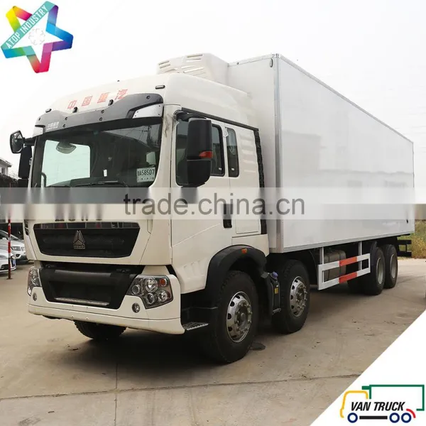 Heavy Duty 9.6m Refrigerator Truck Body 31T Sino-Truck T5G 340Hp Chassis Reefer Truck photo-2