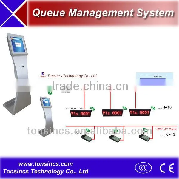 Guangzhou Tonsincs Government/Bank 17" Touch All-in-one Computerized Queue System photo-3