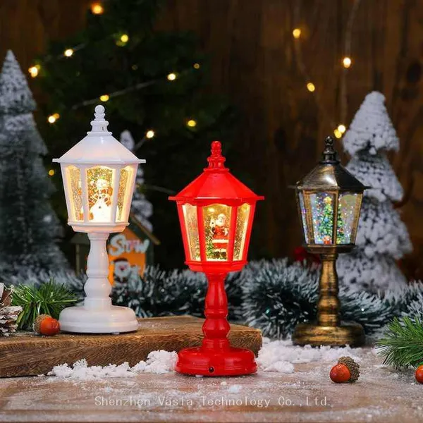 Musical & Luminous Christmas Snowman Lamps - Tabletop Decorations for Holiday Scenes & Retail photo-5