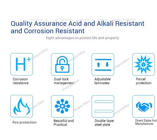 PP Acid Alkali Cabinet With Double Lock – 12 Gallon, White Porcelain, 1 Shelf, 890x590x460mm for Laboratory/Academic Use photo-4