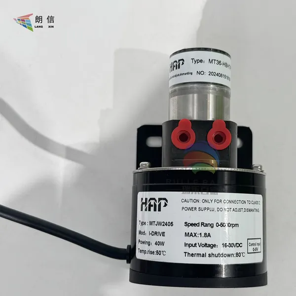 The HAP Miniature Black Gear Pump, Ceramic Magnetic Force Ink Pump MT36-HBHTPT, is Used in the Xingjing Tai Inkjet Printer. photo-3