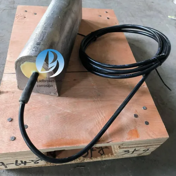 west - to - east gas transmission magnesium anode kit combination, trapezoidal magnesium anode