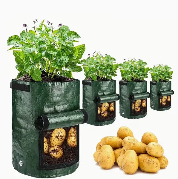 Factory Direct Sale Wholesale Garden Potato Grow Bags Reusable Fabric Planter Bags With Drainage Holes photo-5