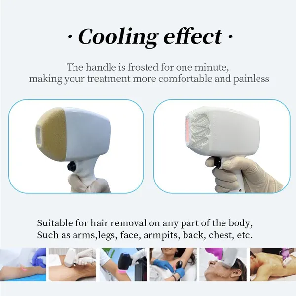 Triple Wavelength 808nm 755nm 1064nm Diode Laser Hair Removal Machine 10Hz Repetition Rate 3-Handle photo-4