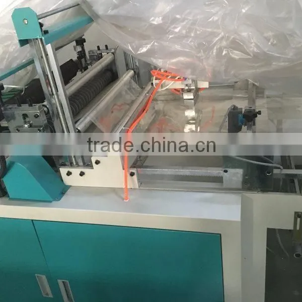 High Speed Bottom Side Sealing Polythene Courier Bag Making Machine photo-4