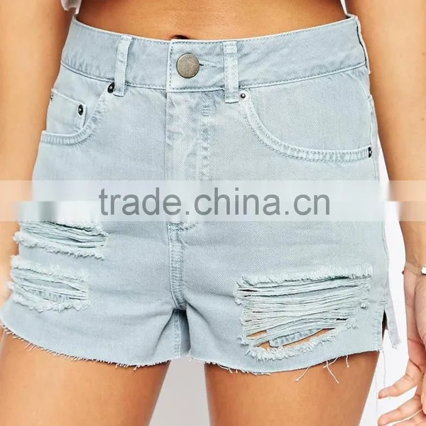 Women Denim Female Shorts Mom Shorts Wholesale Women Denim Shorts photo-3
