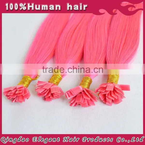 Two Tone Human Virgin Peruvian Flat Tip Hair photo-2