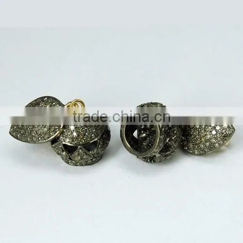 Royal Design !! Jhumki Diamond 925 Sterling Silver Earring, Indian Fashion Jewelry, 925 Silver Jewelry photo-5