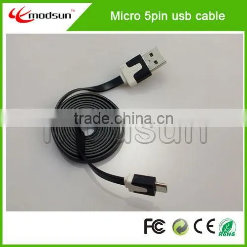 High Quality,flat Noodle Micro Usb Cable.noodle Colorful Micro Usb Cable for Samsung for Mobile Phone(MDC1030) photo-2