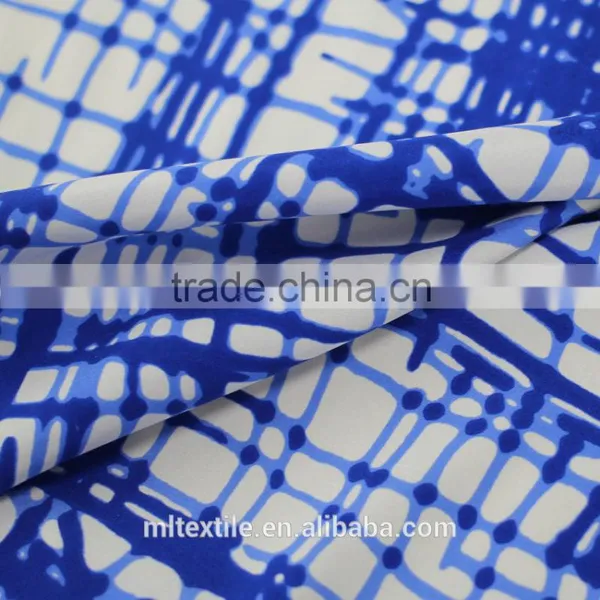 Custom Digital Printed Stretch Silk Satin Material Fabric For Garments photo-3