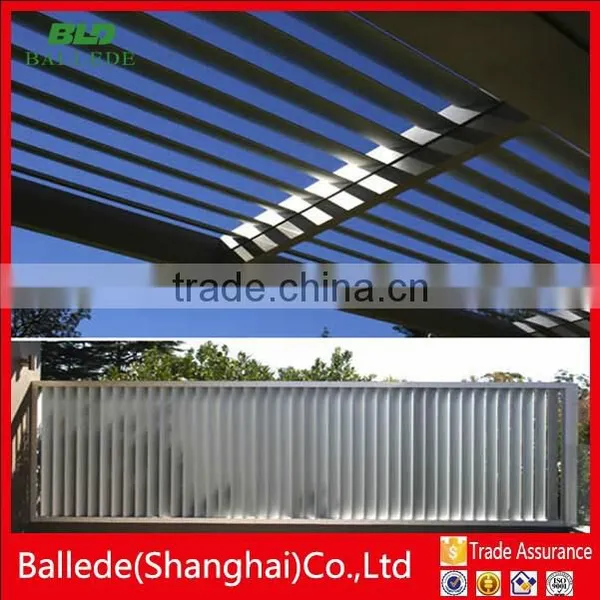 High Quality Powder Coated Anodized Aluminum Louver Roof photo-2