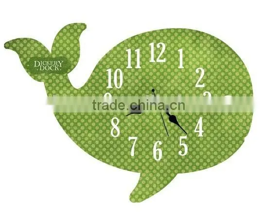 2015 Newest Whale Style Wooden Wall Clock photo-2