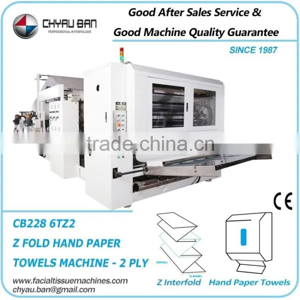 Automatic Laminate Z Fold Hand Paper Towel Making Machine
