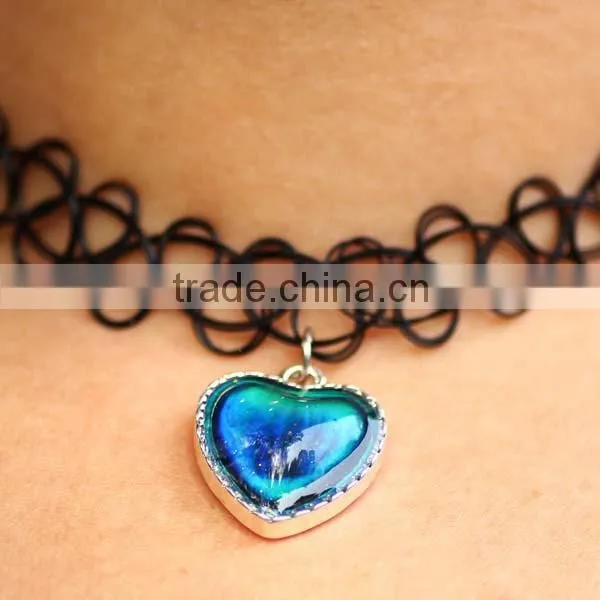 2016 New Fashion Gift Color Change Mood Heart Pendant Necklace for Wholesale Supplier's Choice photo-6