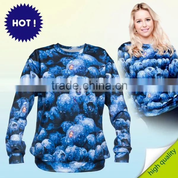 Galaxy Hot Blueberry High Quality 3d Digital Print Fullprint Crewneck Sweatshirt Spring Autumn Unisex Custom Oversized Pullover photo-6