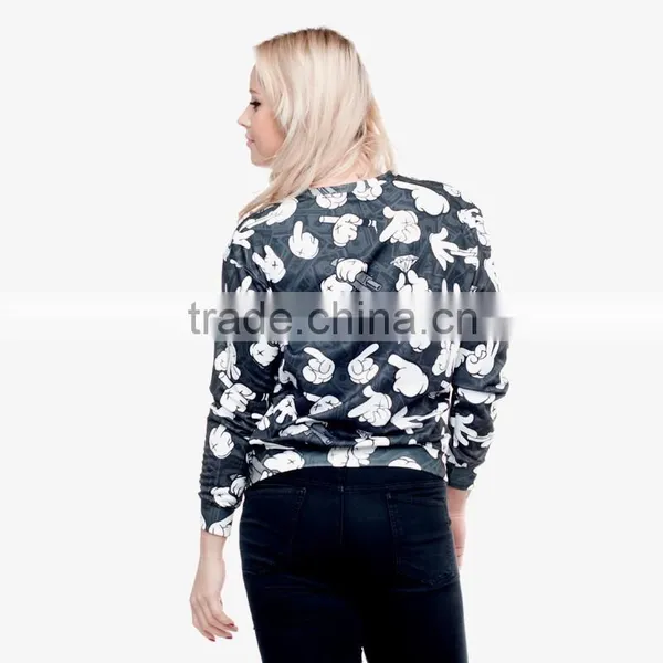 Fashion Spring & Autumn Women Marilyn 3d Sweatshirt Long Sleeves O-neck Print T Shirt photo-6