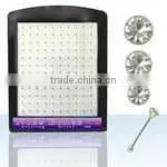 925 Sterling Silver Gold Nose Jewelry Withcrystals