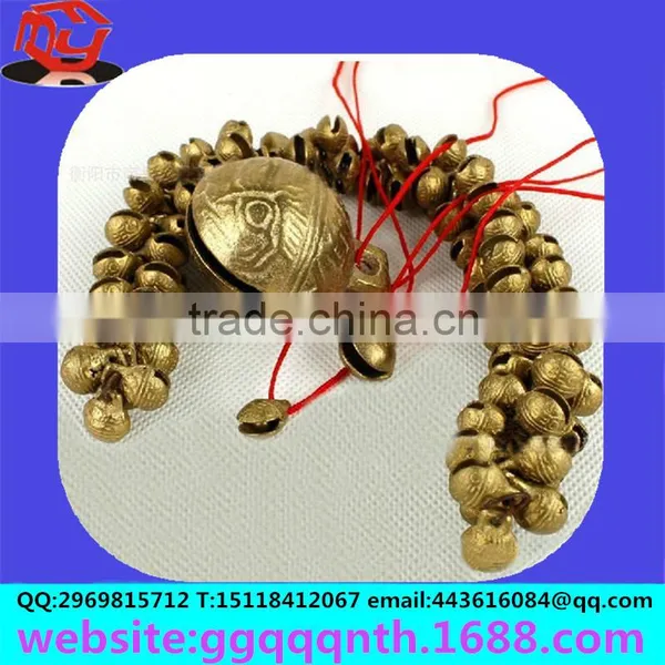 Top Sale Horn a Word Tiger Mouth Cross Metal Church Temple Brass Copper Antique Christmas Bell Decoration