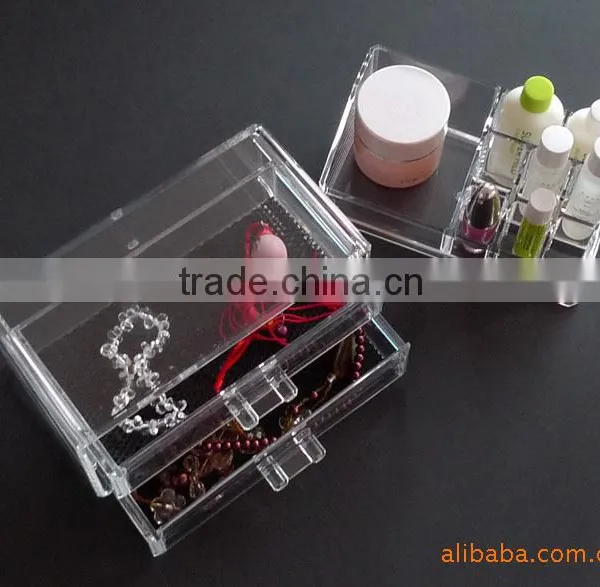 Combined Transparent Crystal Jewelry Box Jewelry Box Jewelry Box Makeup Box photo-2