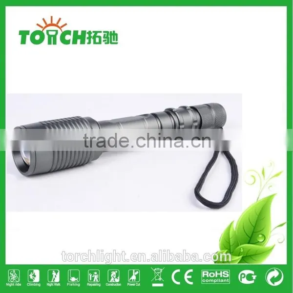 C REE 10W LED Zoomable Flashlight 2000LM Lampe Tactique Linterna Tactique photo-5