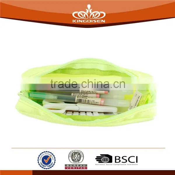 Multifunction 600D Fluorescent Green Pencil Case photo-2