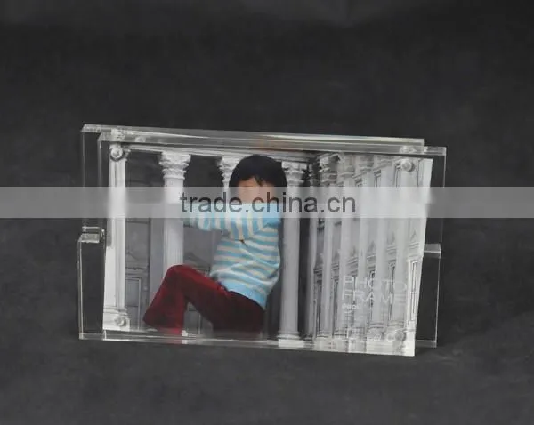 22mm Transparent Acrylic Magnetic Photo Frame Bolck photo-2