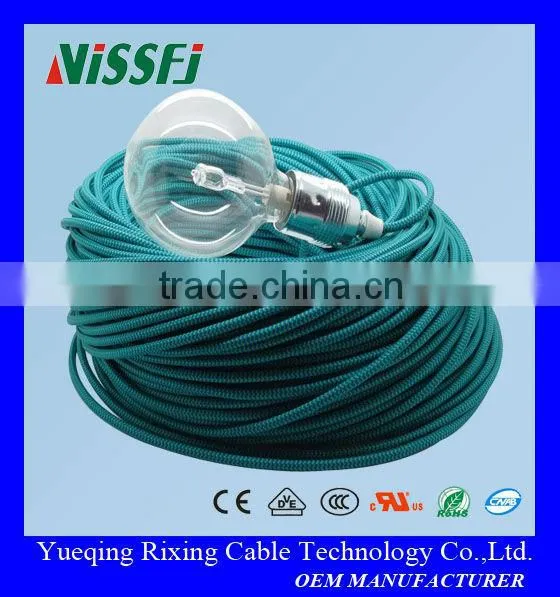 2*0.75mm2 Colored Lighting Textile Cable,textile Braided Cable photo-2