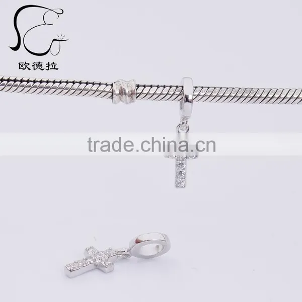 925 Silver Radian Cross Charm Pendant Jewelry photo-5