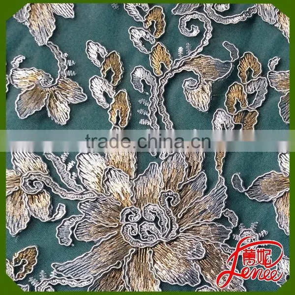 HOT SALE COLOR CUSTOMIZED SEQUINED BEADS CHEMICAL EMBROIDERY FABRIC photo-4