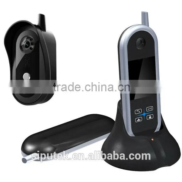 2.4inch 4 Wired 300m Transmission Distance Without Blcok Wireless Intercom Wireless Doorbell Home Protection Video Door Receiver