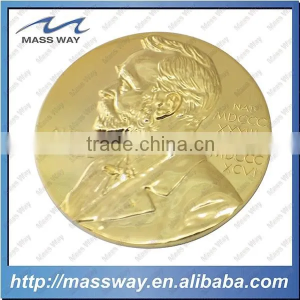 Custom Memorial Die Casting Zinc Alloy 3D Plated Gold Coin photo-5