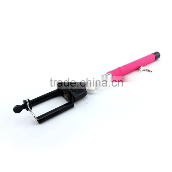 Factory Direct Supply High Quality Foldable Wired Selfie Stick photo-4