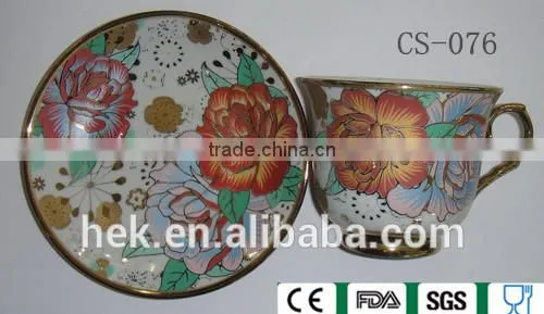 Porcelain , Full Decal , Cup/saucer Set photo-4