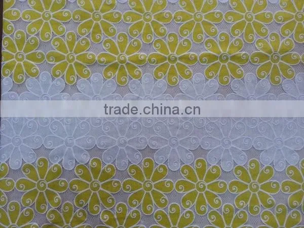 (YH005#)Hot Sell Swiss Lace Textile Bridal Lace Fabric Wholesale photo-3