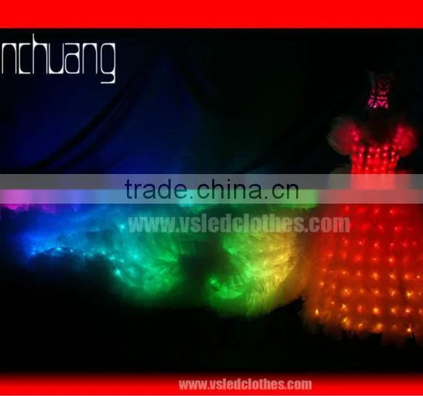 Evening Party LED Light Wedding Dress For Sale photo-2