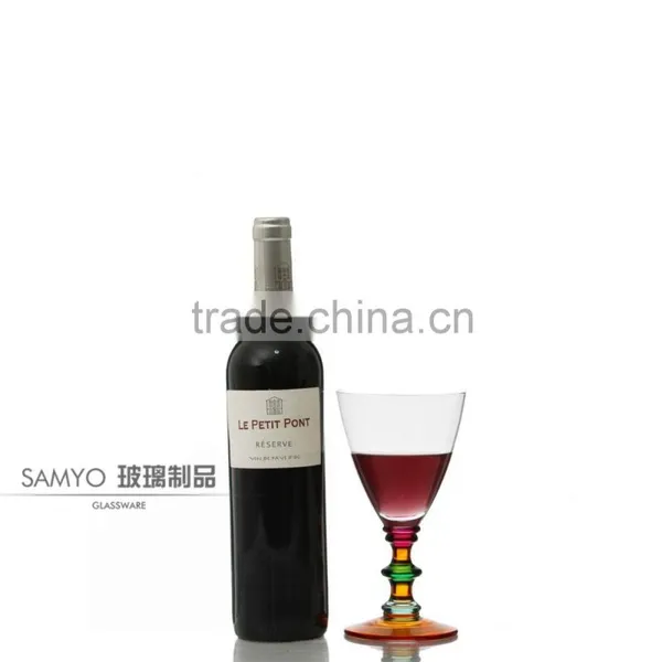 Hot Sale Custom Red Wine Glass With Color photo-2