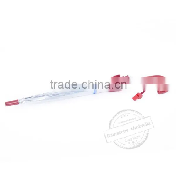Fashion Straight Transparent Bubble Poe Umbrella photo-3