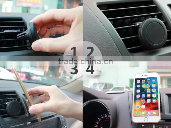 2016 Top Selling Universal Portable Airvent Magnetic Car Holder for Smartphone photo-4