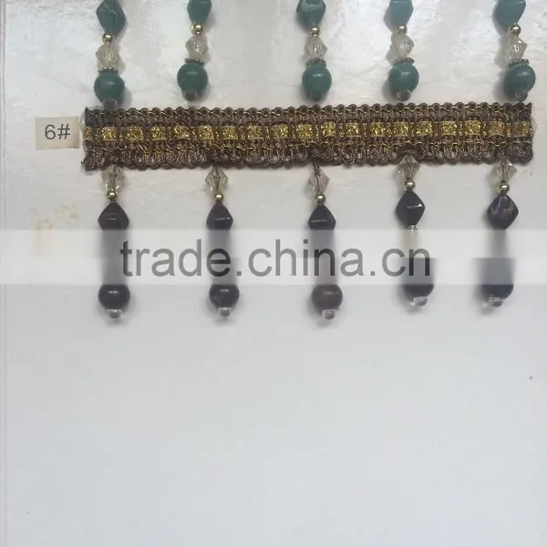 [YZLACE] Tassels Lace Curtains Wholesale 10012 photo-2