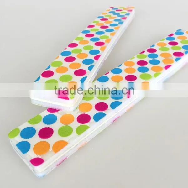 Korean Quality Custom Personalized Colorful Double Side Nail File Colorful Sponge Nail Buffer Manicure Tools Factory photo-4