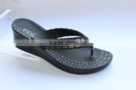 Women High Heel Black Slipper