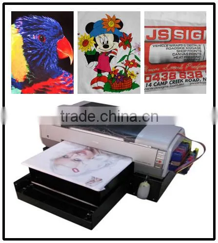 Printing on T-shirt Inkjet Printer White Ink Fabric Printing Machine