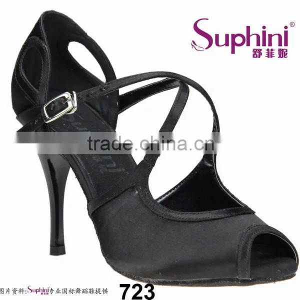 Fashion Tango Dance Shoes Gold High Heel Woman Party Shoes photo-4