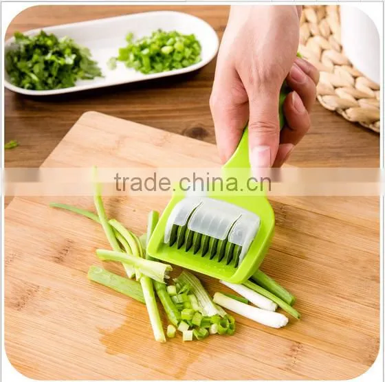 Manual Green Onion Chopper Slicer Garlic Coriander Cutter / Onion Cutter Onion Slicer / Vegetable Onion Chopper photo-2