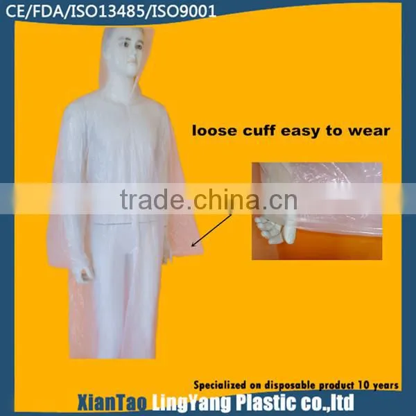 Outdoor PE Disposable Raincoat photo-4