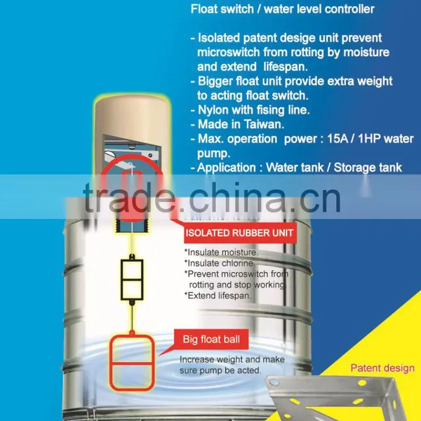 YUHO Hot Sale Water Tank Float Switch