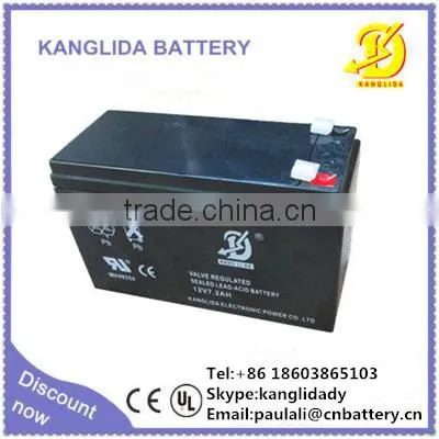 Kanglida 12v7.2ah Rechargeable Lead Acid Battery for UPS
