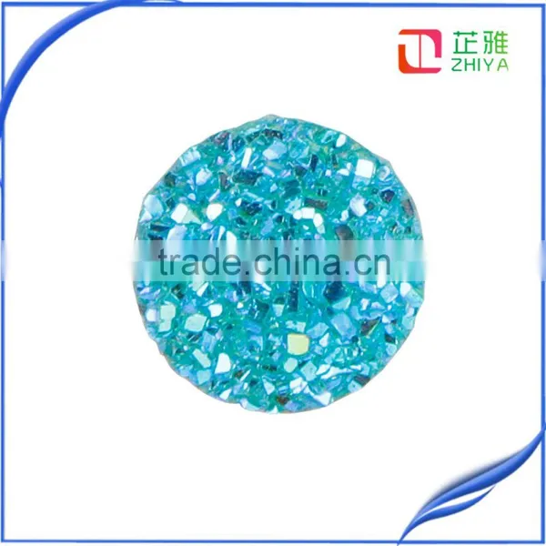 Druzy Stone Fancy Round Cabochon ,High Quality Coated Drusy in Round Shape photo-3