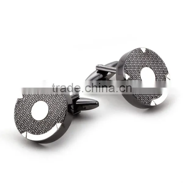 2015 Hotsale Round Metal Cufflinks With Differenc Plating Bulk Cufflinks photo-5