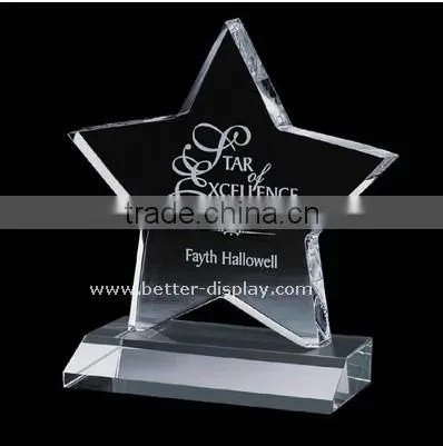 Custom Clear Acrylic Organic Glass Pyramid Paperweight photo-3